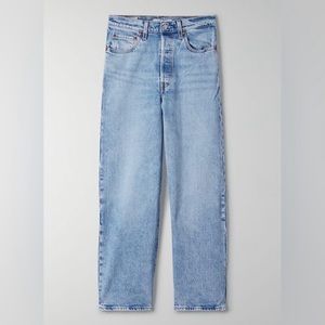 LEVI'S RIBCAGE STRAIGHT ANKLE IN TANGO LIGHT